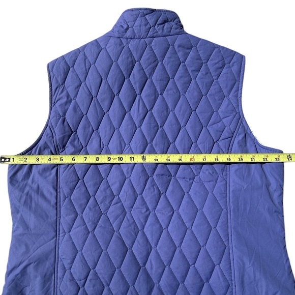 NWT FREE COUNTRY Quilted Blue Violet White Reversible Vest, Size XL - Picture 7 of 8